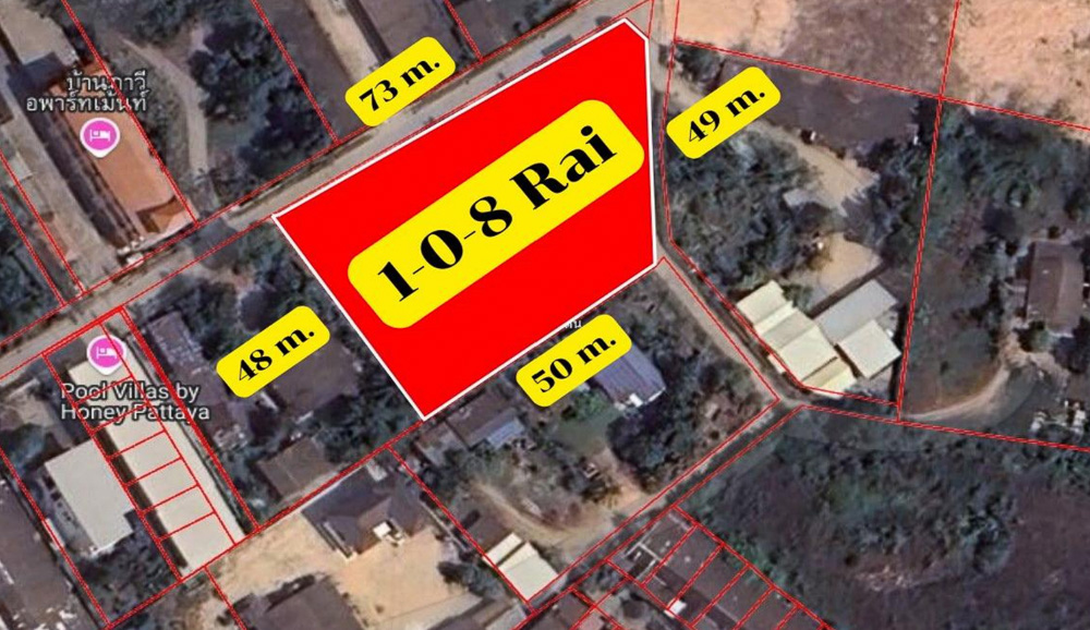 Land for Sale in East Pattaya | 73m Wide Frontage-4